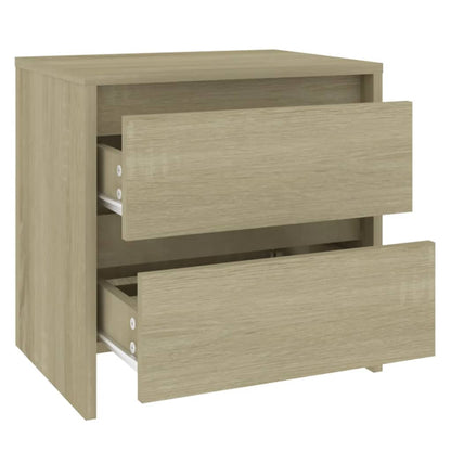 Comodini 2 pz Rovere Sonoma 45x34,5x44,5 cm in Truciolato