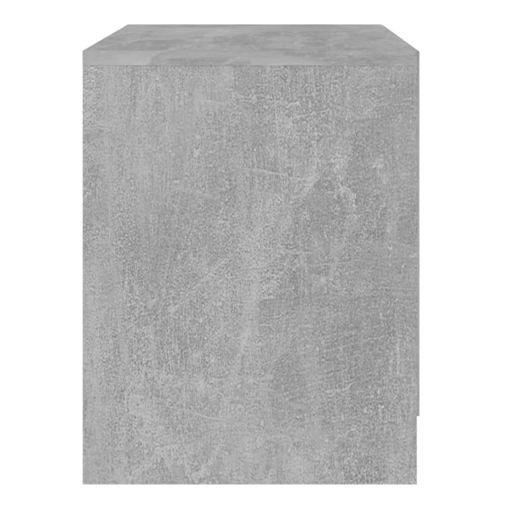 Comodini 2 pz Grigio Cemento 45x34,5x44,5 cm in Truciolato