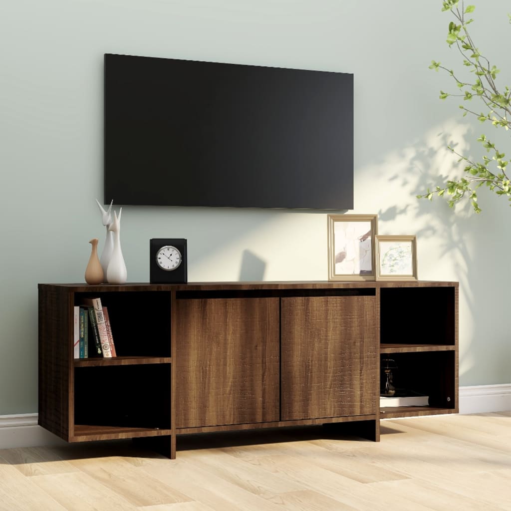 Mobile Porta TV Rovere Marrone 130x35x50 cm in Truciolato