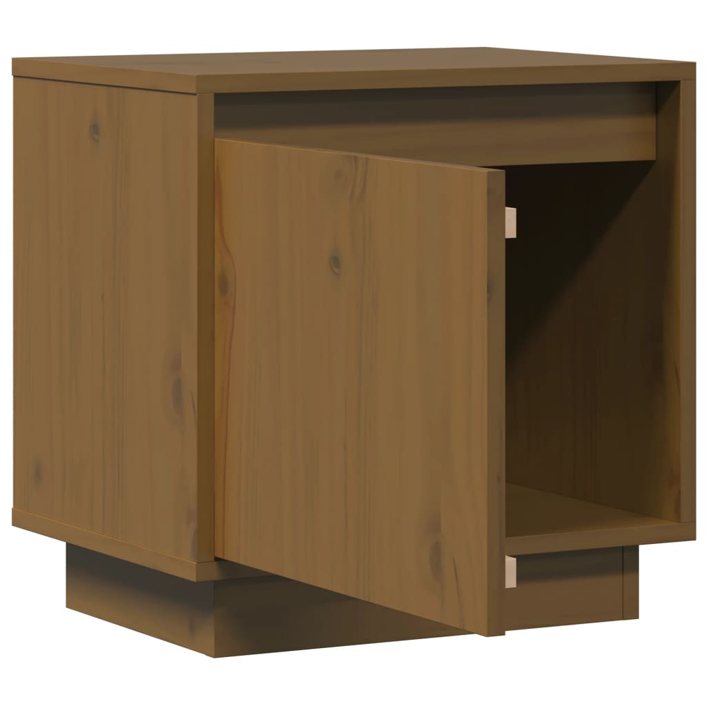 Comodini 2 pz Ambra 40x30x40 cm in Legno Massello di Pino - homemem39