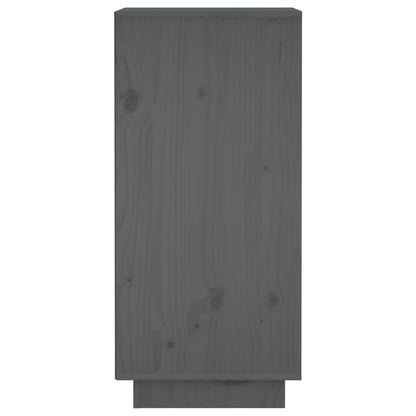 Credenze 2 pz Grigie 31,5x34x75 cm in Legno Massello di Pino - homemem39