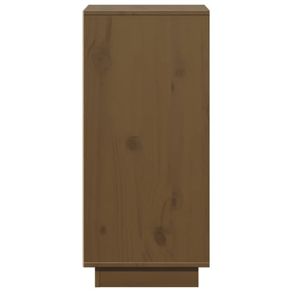 Credenza Marrone Ambra 31,5x34x75 cm in Legno Massello di Pino - homemem39