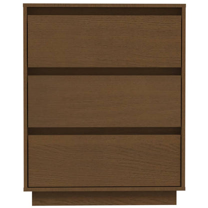 Credenza Marrone Ambra 60x34x75 cm in Legno Massello di Pino