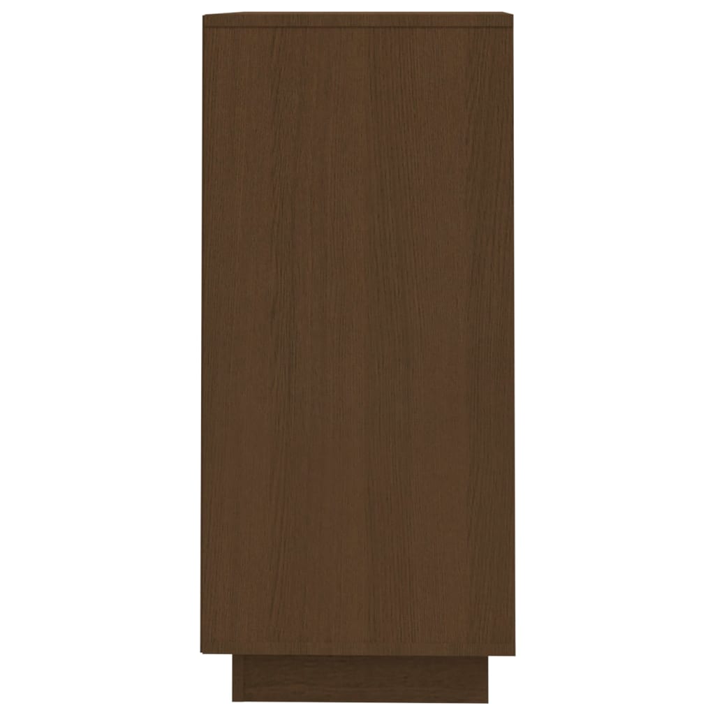 Credenza Marrone Ambra 60x34x75 cm in Legno Massello di Pino