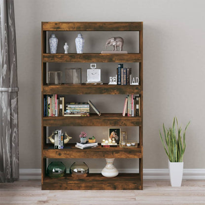 Libreria/Divisorio Rovere Fumo 100x30x166 cm