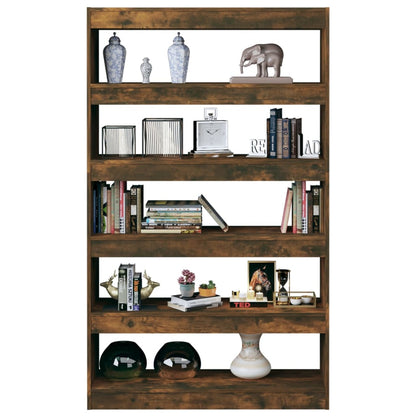 Libreria/Divisorio Rovere Fumo 100x30x166 cm