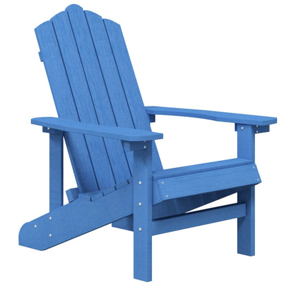 Sedia da Giardino con Tavolo Adirondack in HDPE Blu