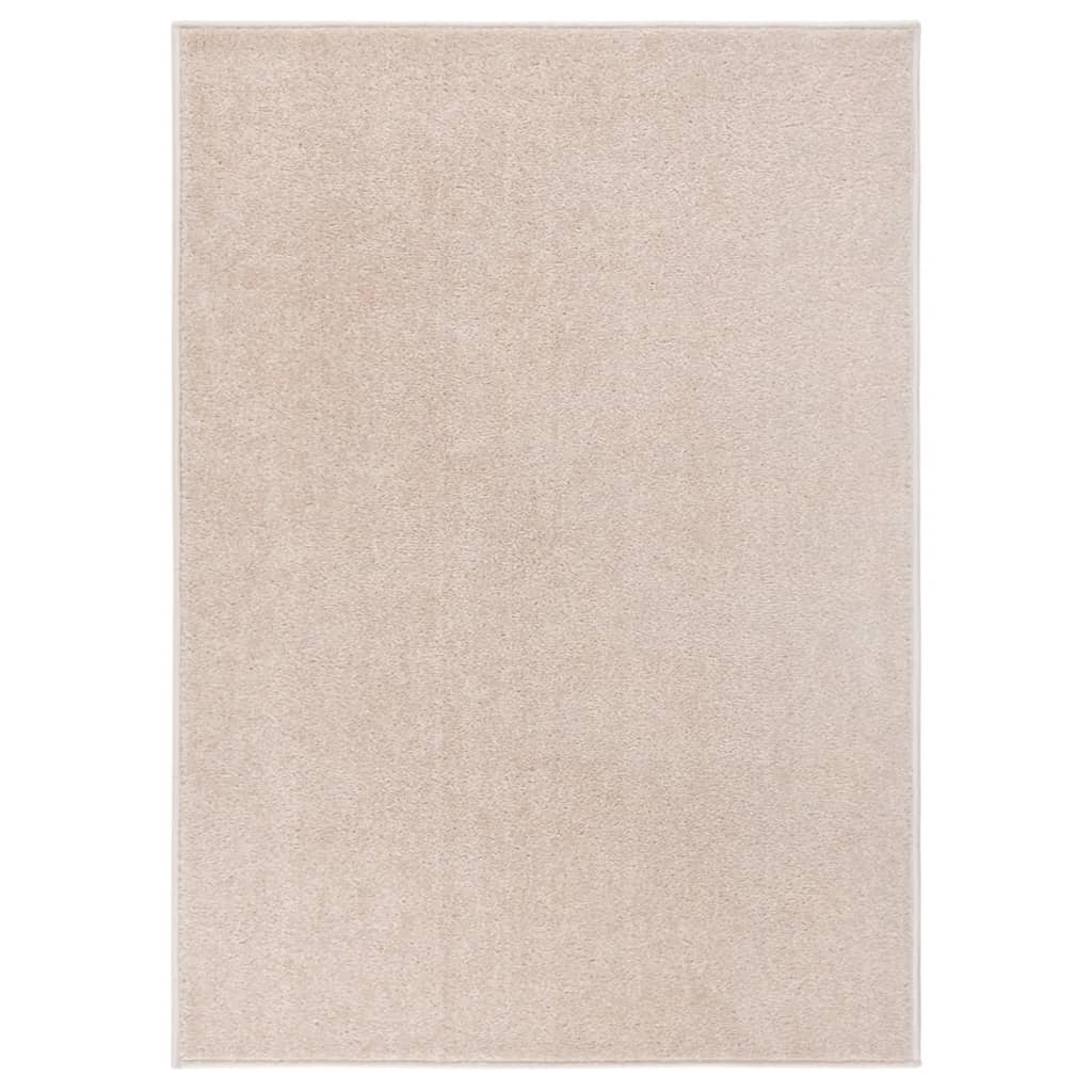 Tappeto a Pelo Corto 120x170 cm Beige Scuro