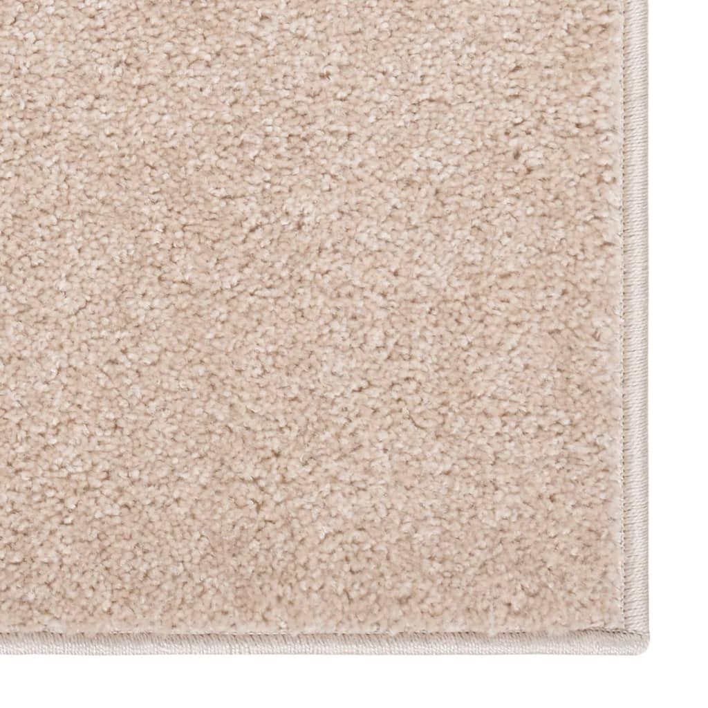 Tappeto a Pelo Corto 120x170 cm Beige Scuro