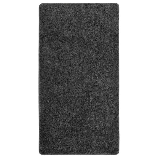 Tappeto Shaggy Grigio Scuro 80x150 cm Antiscivolo