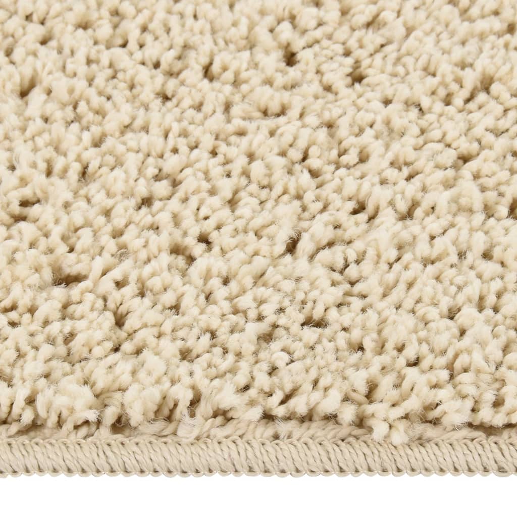 Tappeto Shaggy Crema 80x150 cm Antiscivolo - homemem39