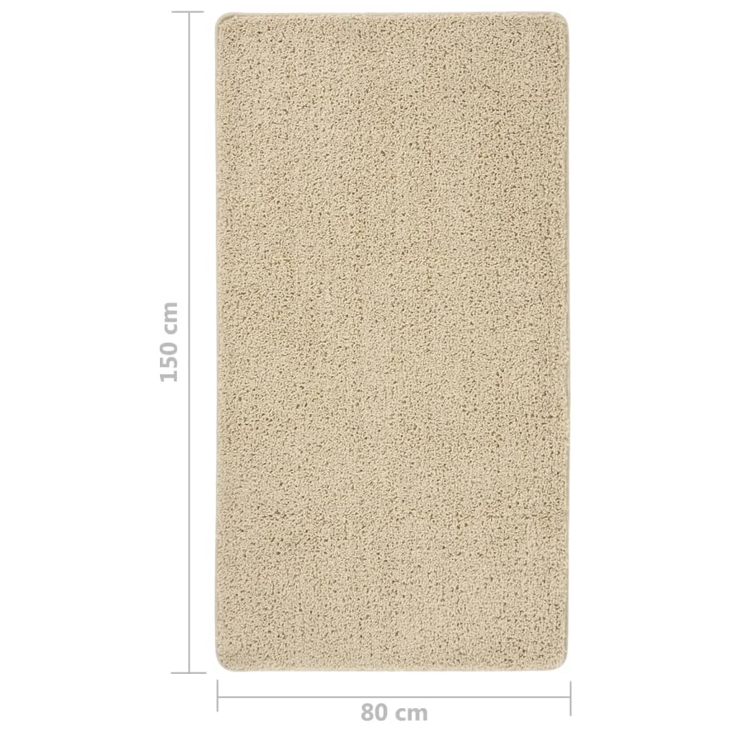 Tappeto Shaggy Crema 80x150 cm Antiscivolo - homemem39