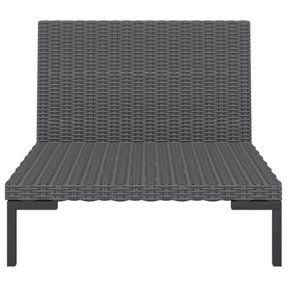 Divani da Giardino 2pz con Cuscini in Polyrattan Mezzo Tondo - homemem39