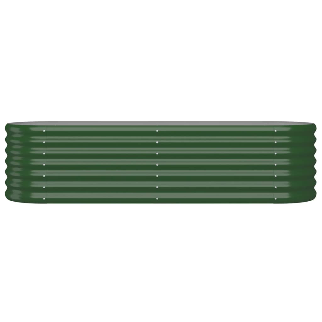 Letto Giardino Acciaio Verniciato a Polvere 152x40x36 cm Verde - homemem39