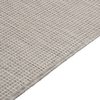 Tappeto da Esterni a Tessitura Piatta 100x200 cm Tortora