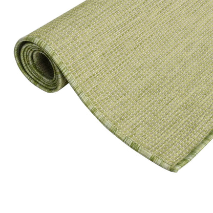 Tappeto da Esterni a Tessitura Piatta 160x230 cm Verde - homemem39