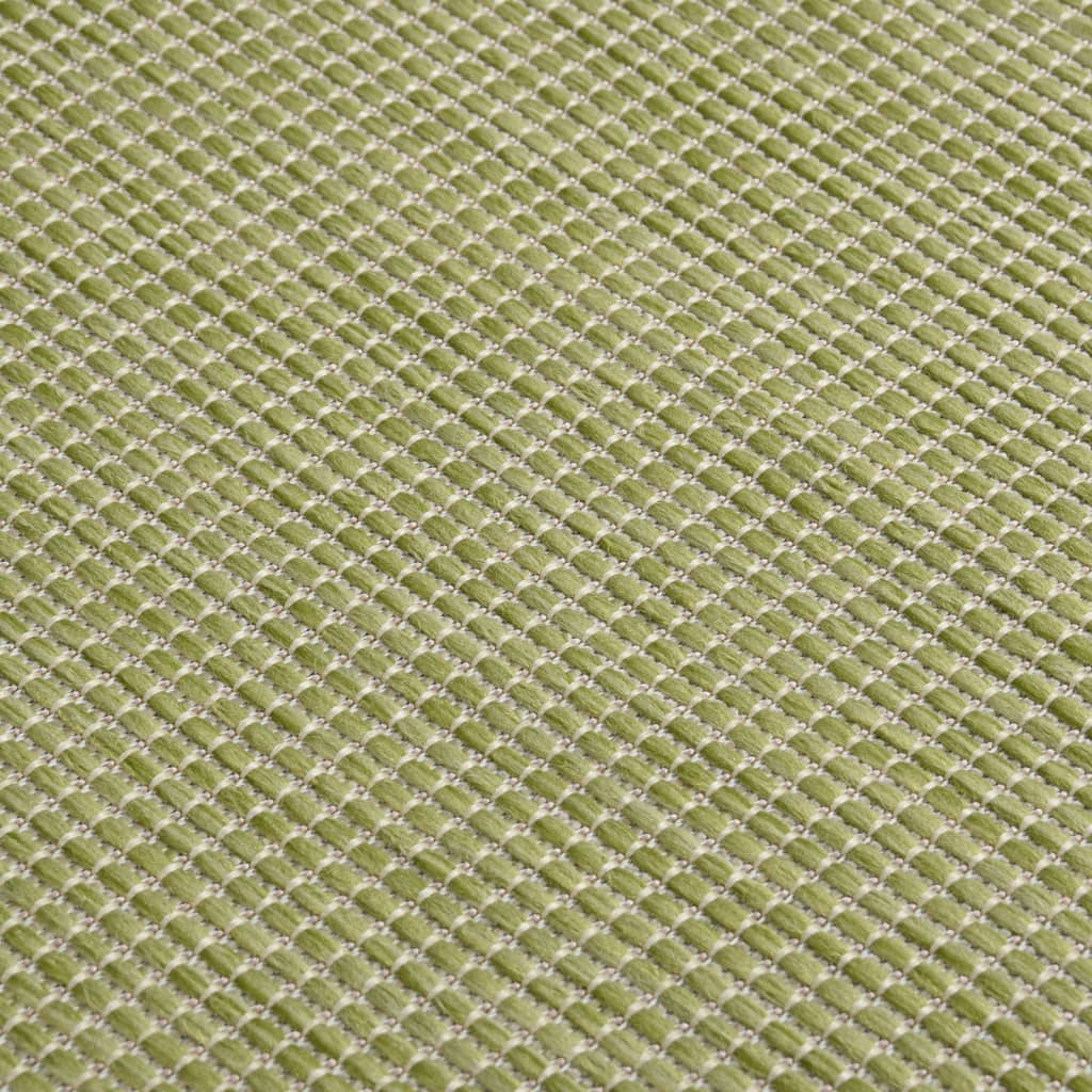 Tappeto da Esterni a Tessitura Piatta 160x230 cm Verde