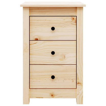 Comodini 2 pz 40x35x61,5 cm in Legno Massello di Pino