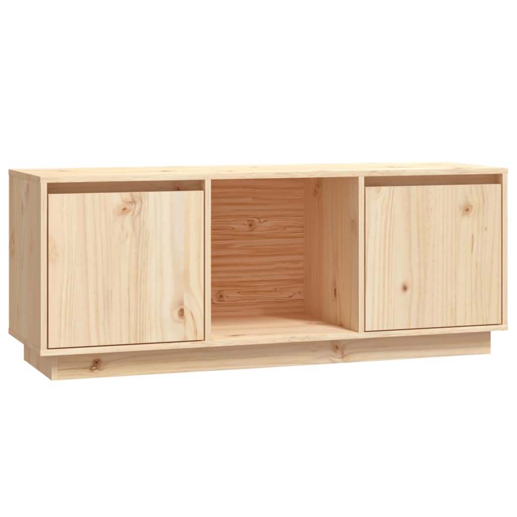 Mobile Porta TV 110,5x35x44 cm in Legno Massello di Pino - homemem39