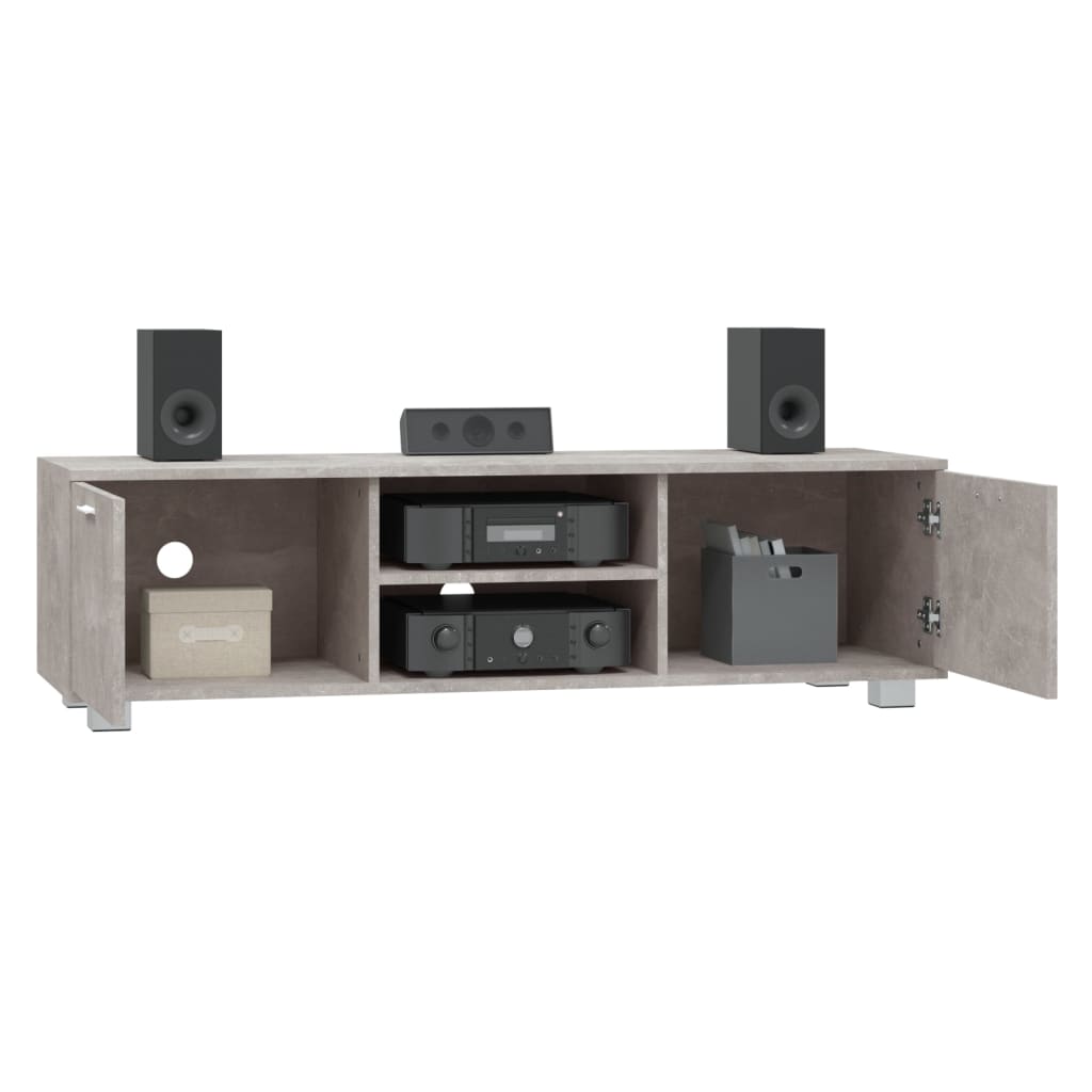 Mobile per TV Grigio Cemento 140x40,5x35 cm Legno Multistrato - homemem39