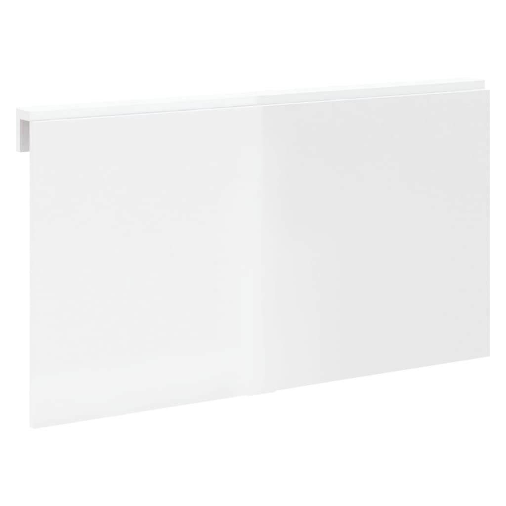 Tavolino Muro Pieghevole Bianco Lucido 100x60x56 cm Multistrato - homemem39