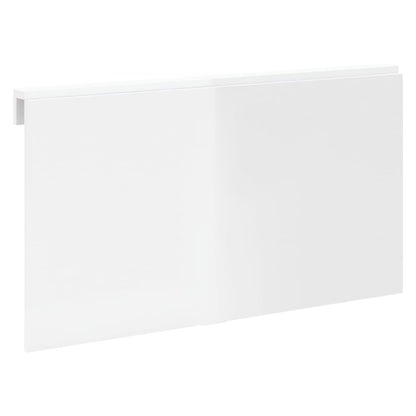 Tavolino Muro Pieghevole Bianco Lucido 100x60x56 cm Multistrato - homemem39