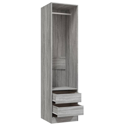 Armadio con Cassetti Grigio Sonoma 50x50x200 Legno Multistrato - homemem39