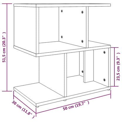 Comodini Rovere Marrone 2 pz 50x30x51,5 cm in Legno Multistrato