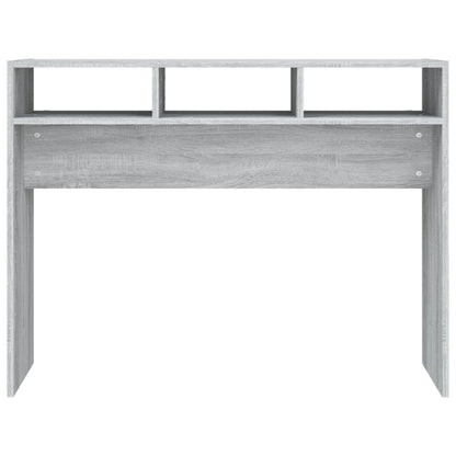 Tavolino Consolle Grigio Sonoma 105x30x80 cm Legno Multistrato - homemem39