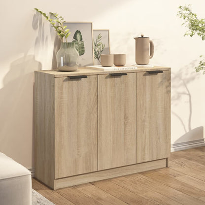 Credenza Rovere Sonoma 90,5x30x70 cm in Legno Multistrato - homemem39