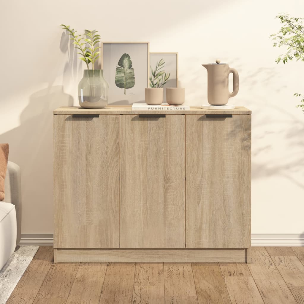 Credenza Rovere Sonoma 90,5x30x70 cm in Legno Multistrato - homemem39