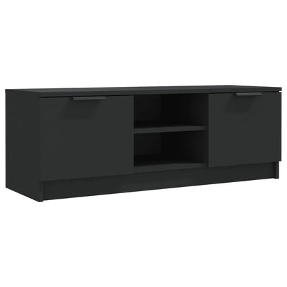 Mobile Porta TV Nero 102x35x36,5 cm in Legno Multistrato