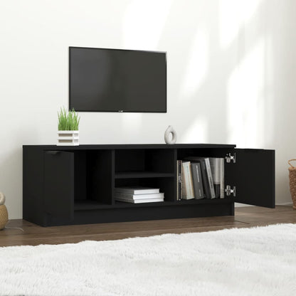 Mobile Porta TV Nero 102x35x36,5 cm in Legno Multistrato - homemem39