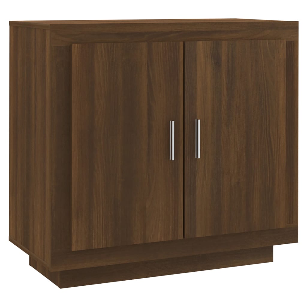 Credenza Rovere Marrone 80x40x75 cm in Legno Multistrato - homemem39