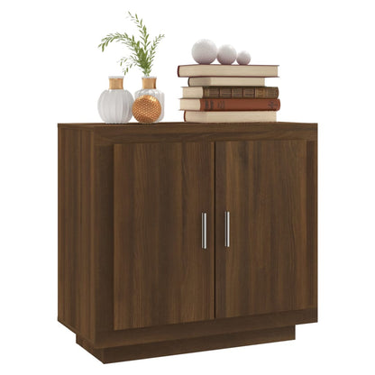 Credenza Rovere Marrone 80x40x75 cm in Legno Multistrato