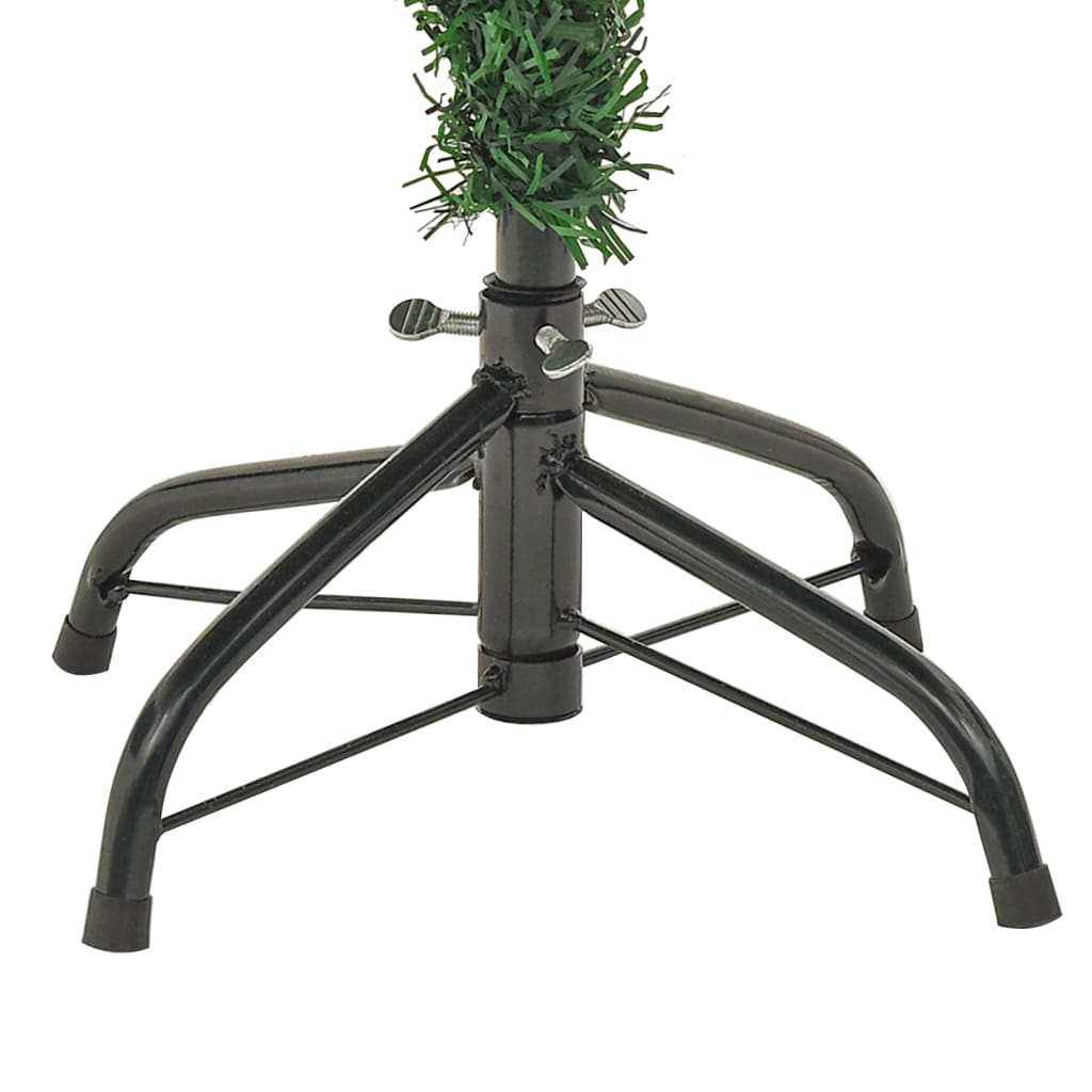 Albero di Natale Preilluminato con Pigne Verde 120 cm PVC e PE - homemem39