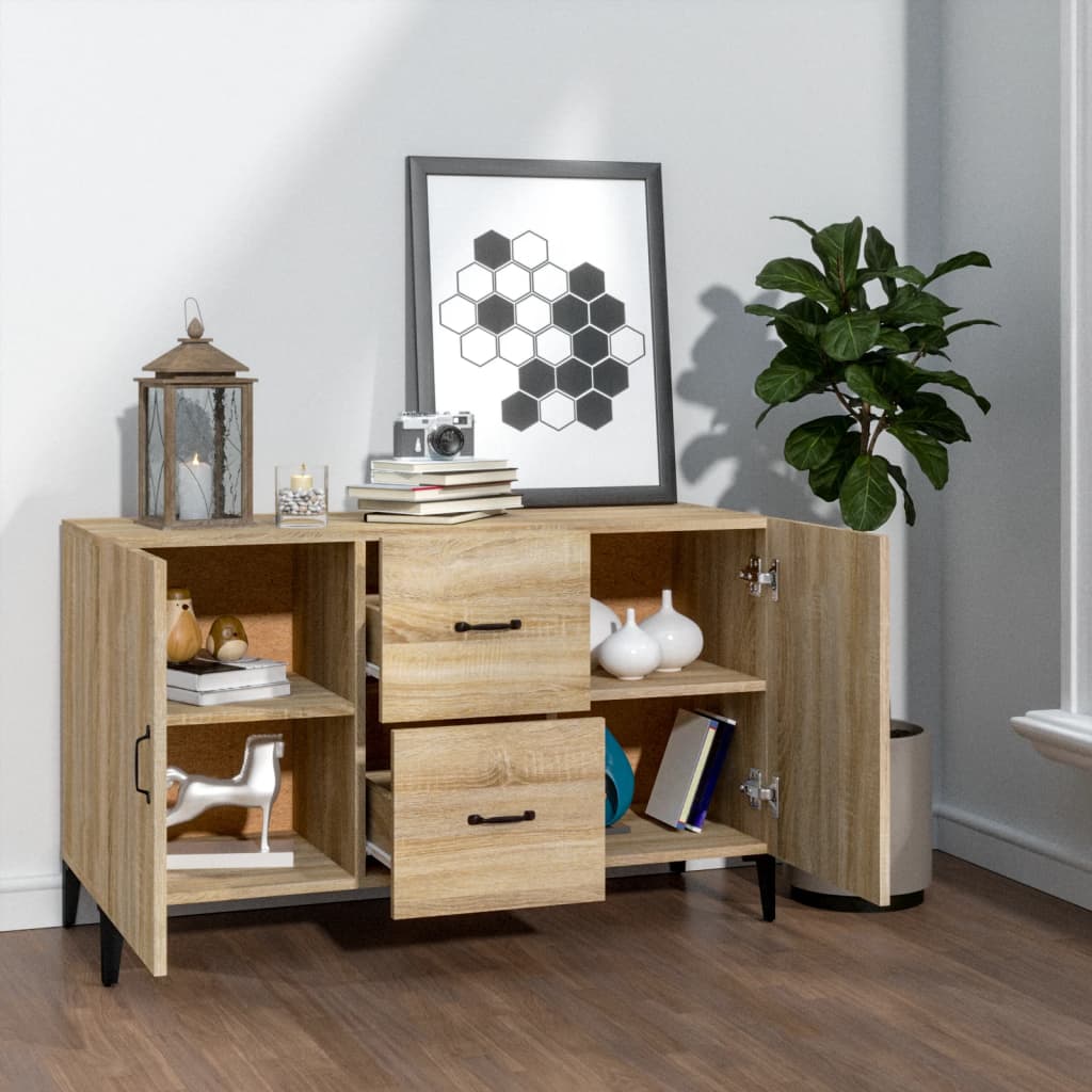 Credenza Rovere Sonoma 100x36x60 cm in Legno Multistrato - homemem39