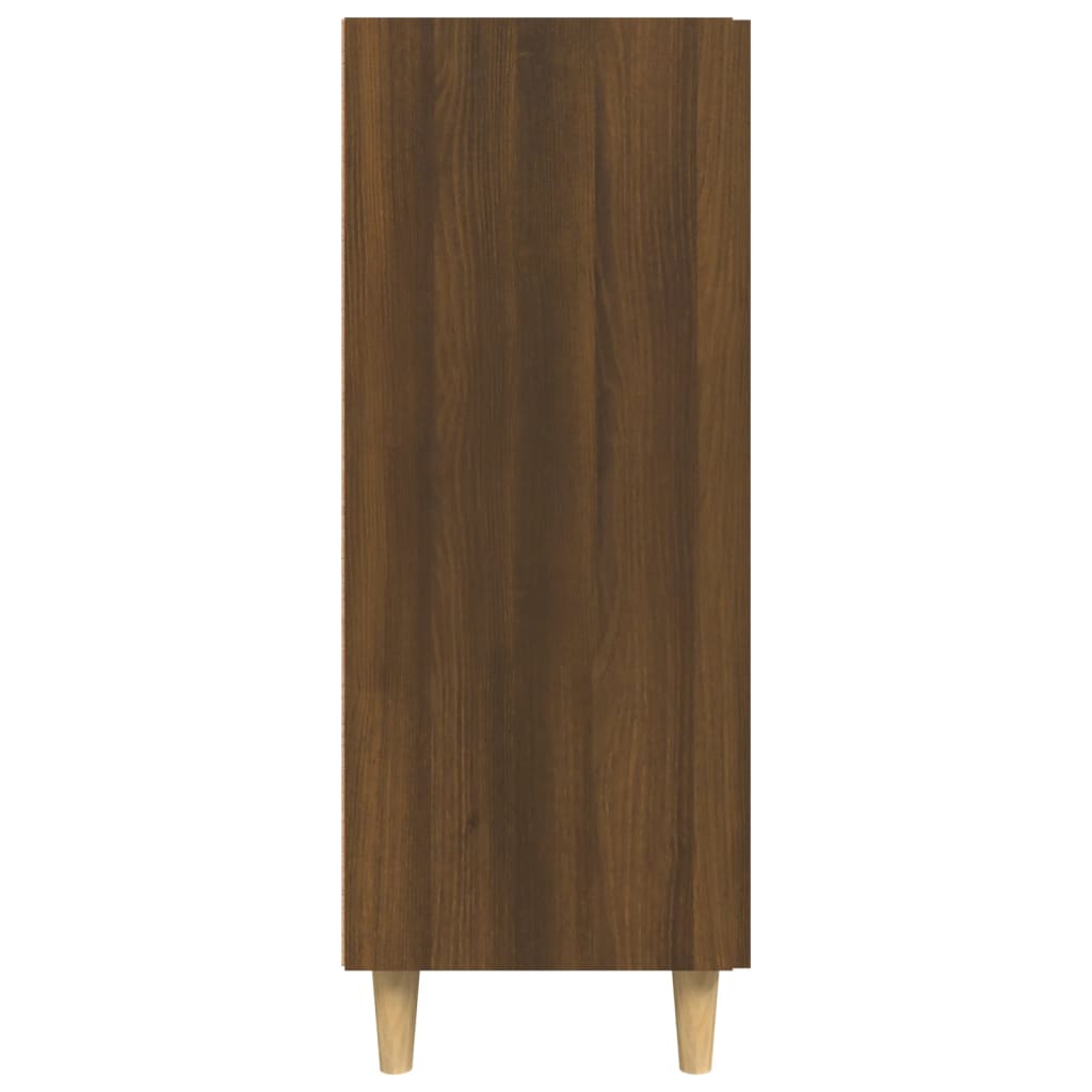 Credenza Rovere Marrone 69,5x34x90 cm in Legno Multistrato