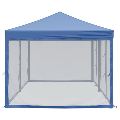 Tenda per Feste Pieghevole con Pareti Laterali Blu 3x6 m - homemem39