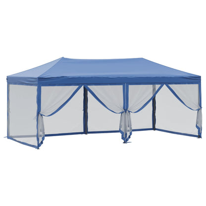 Tenda per Feste Pieghevole con Pareti Laterali Blu 3x6 m - homemem39