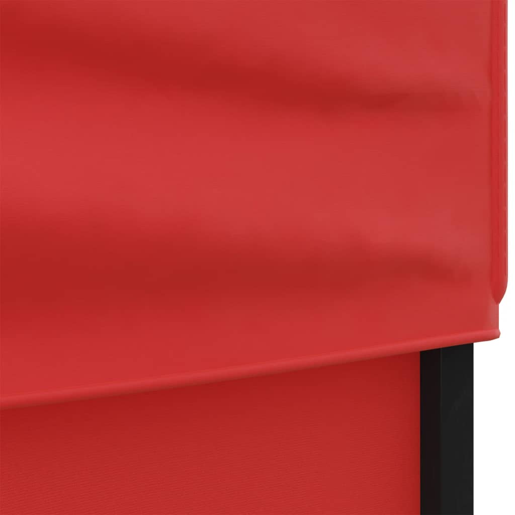 Tenda per Feste Pieghevole con Pareti Laterali Rosso 3x6 m - homemem39