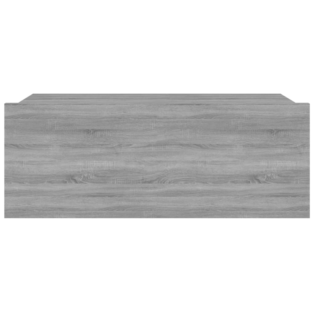 Comodini Pensili Grigio Sonoma 2pz 40x30x15cm Legno Multistrato