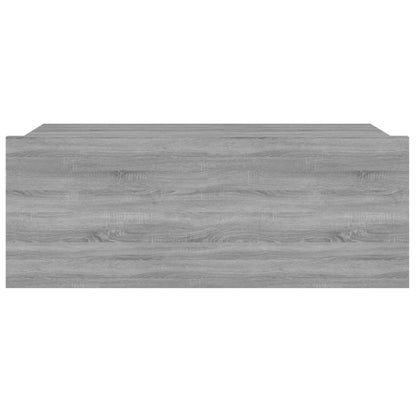 Comodini Pensili Grigio Sonoma 2pz 40x30x15cm Legno Multistrato