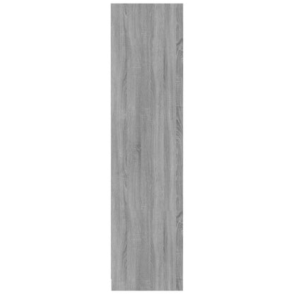 Armadio Grigio Sonoma 100x50x200 cm in Legno Multistrato - homemem39