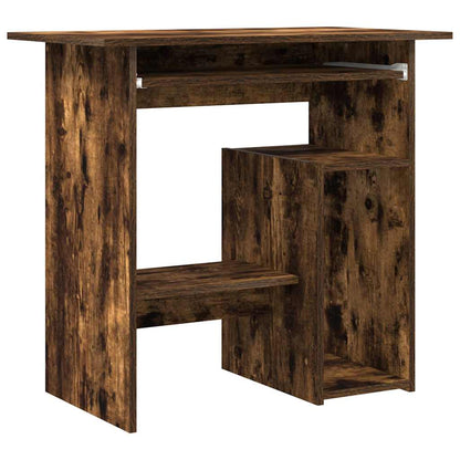 Scrivania Rovere Fumo 80x45x74 cm in Legno Multistrato - homemem39