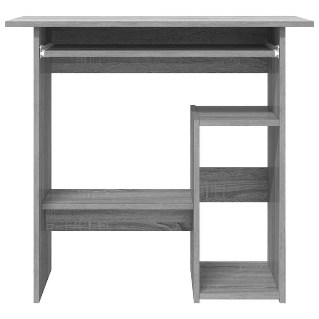 Scrivania Grigio Sonoma 80x45x74 cm in Legno Multistrato - homemem39