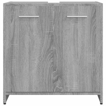 Armadietto Bagno Grigio Sonoma 60x33x60 cm in Legno Multistrato - homemem39