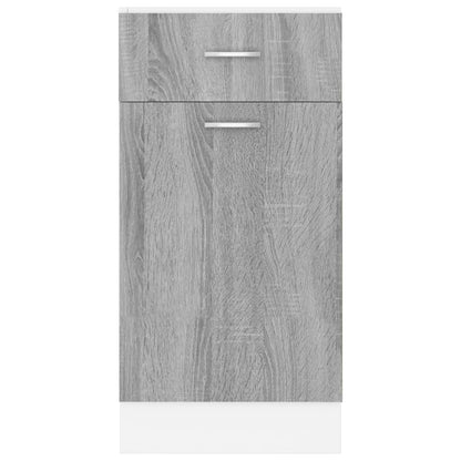 Mobile con Cassetto Grigio Sonoma 40x46x81,5 Legno Multistrato