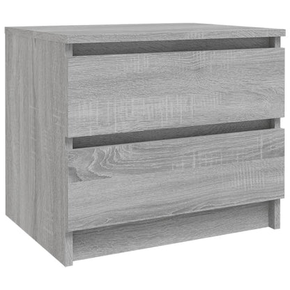 Comodini Grigio Sonoma 2 pz 50x39x43,5 cm in Legno Multistrato - homemem39