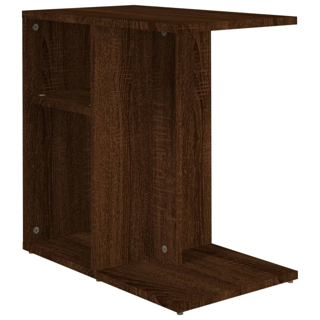 Tavolino da Salotto Rovere Marrone 50x30x50cm Legno Multistrato - homemem39